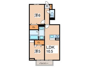 仮）D-room亀井野の物件間取画像